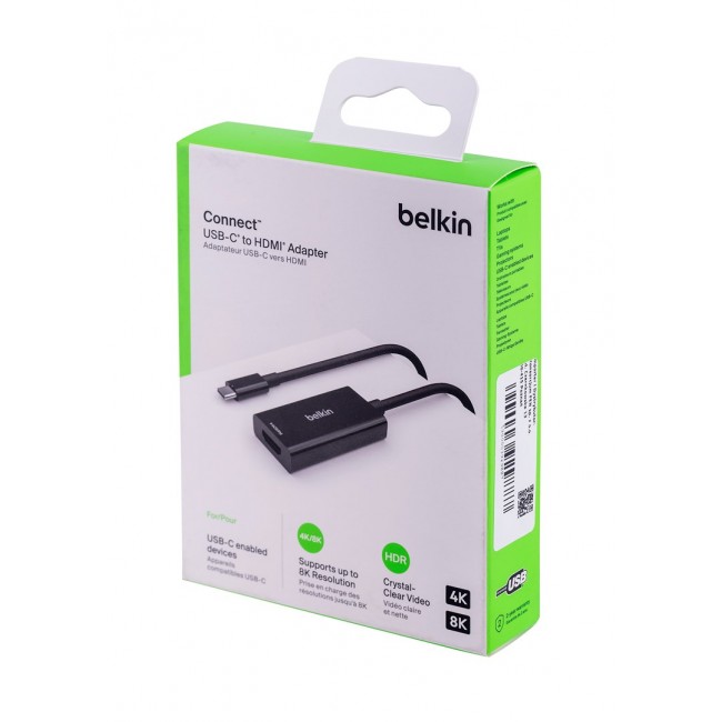 Belkin AVC013BTBK video cable adapter HDMI Type A (Standard) USB Type-C Black