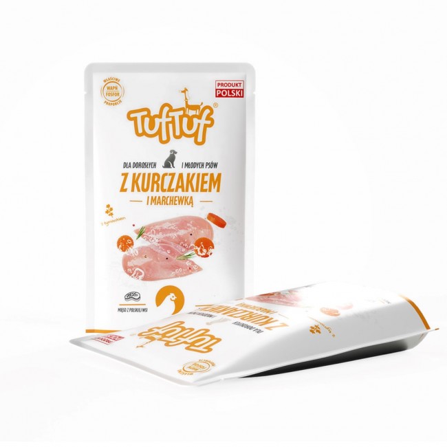 TUF TUF Ground Chicken with Carrots - wet dog food - 500g