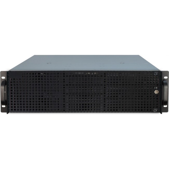 Inter-Tech 3U-30248 Rack Black, Stainless steel