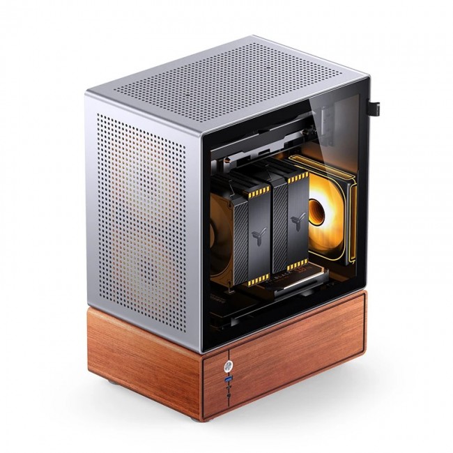 Jonsbo T7 Midi Tower Wood, Silver