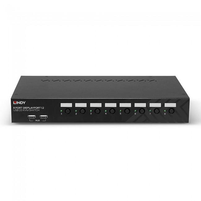 Lindy 8 Port DisplayPort 1.2, USB 2.0 and Audio KVM Switch