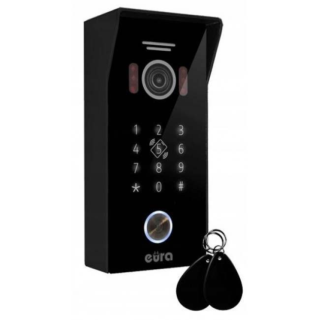WIDEODOMOFON EURA VDP-99C5 czarny, WiFi, RFID, TUYA WIDEODOMOFON EURA VDP-99C5 czarny, WiFi, RFID, TUYA