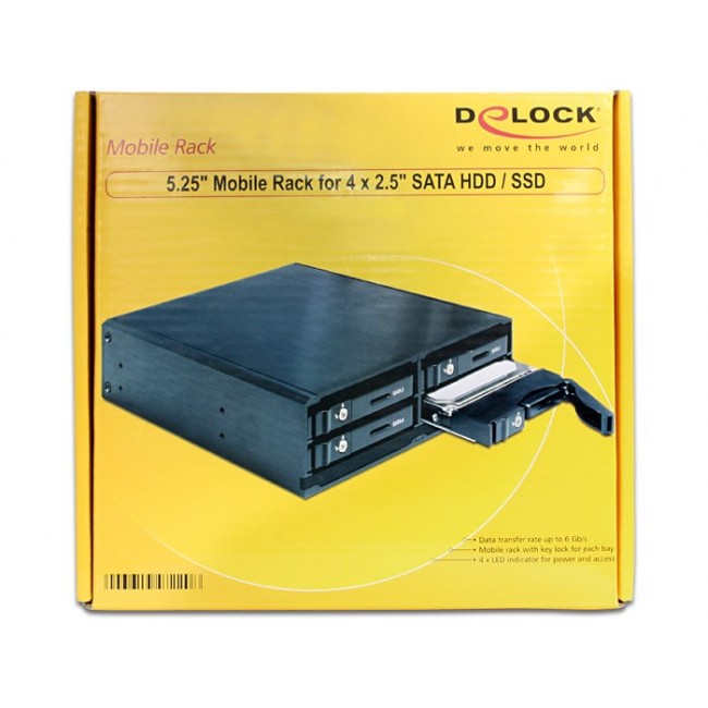 DeLOCK 47220 drive bay panel Black