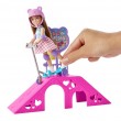 Barbie Chelsea Doll and Accessories, Skatepark Playset with 2 Puppies and 15+ Pieces