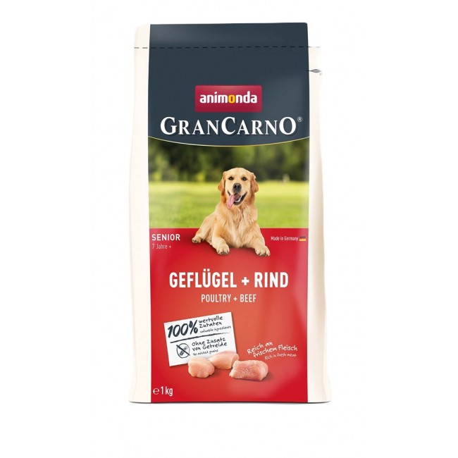 ANIMONDA GranCarno Senior Poultry with beef - dry dog food - 1kg ANIMONDA GranCarno Senior Poultry with beef - dry dog food - 1kg