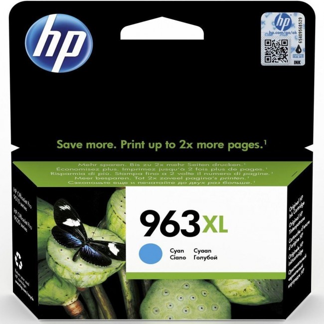 HP 963XL High Yield Cyan Original Ink Cartridge HP 963XL High Yield Cyan Original Ink Cartridge