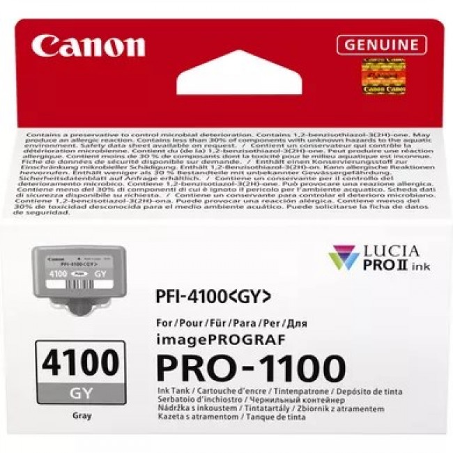 Canon LUCIA PRO II ink cartridge 1 pc(s) Original Standard Yield Grey Canon LUCIA PRO II ink cartridge 1 pc(s) Original Standard Yield Grey