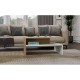 BOSTON artisan/white coffee table bench