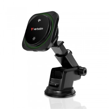 Verbatim Charge 'n' Drive Qi2 Magnetic Wireless Car Charger RGB