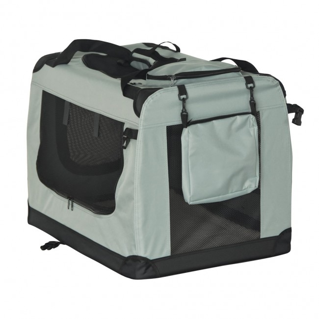 Transporter, sk adana torba transportowa, rozmiar XL 82x58x58 cm , szara, REBEL ANIMALS