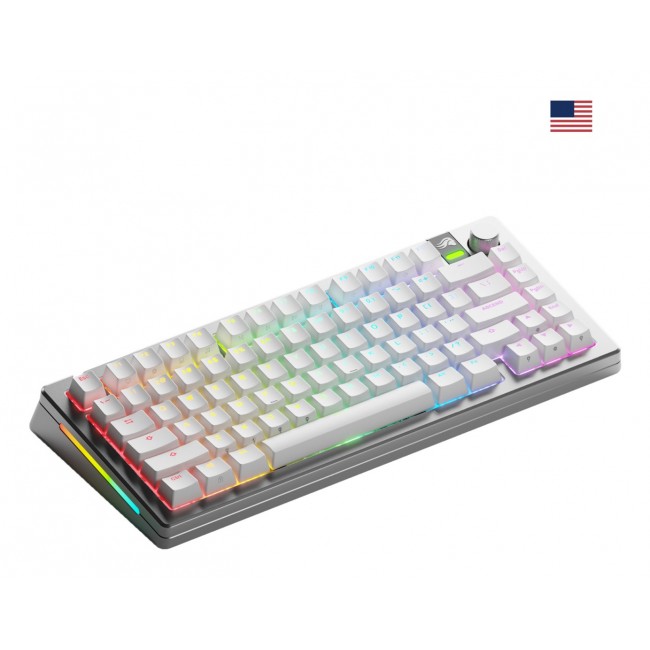 Glorious Gaming GMMK 3 PRO 75% Prebuilt Wireless Silver - US Glorious Gaming GMMK 3 PRO 75% Prebuilt Wireless Silver - US