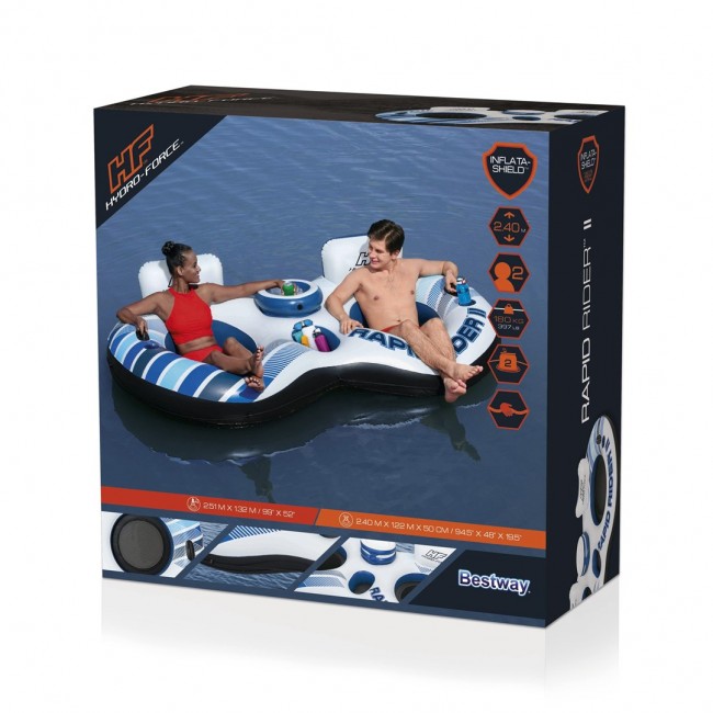 Bestway Hydro-Force Rapid Rider II Double River Tube Bestway Hydro-Force Rapid Rider II Double River Tube