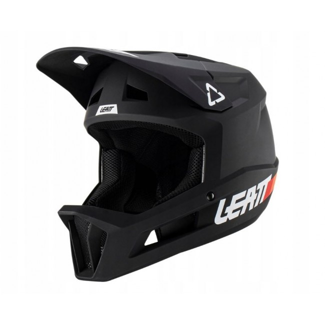 LEATT MTB Gravity 1.0 V23 Full-Face Cycling Helmet, Size M (57-58cm), Black