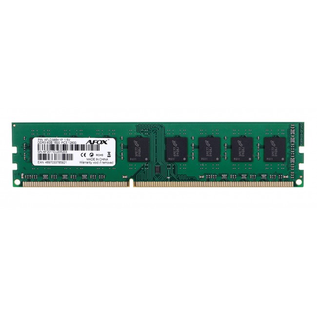 AFOX DDR3 8G 1600 UDIMM memory module 8 GB 1 x 8 GB 1600 MHz AFOX DDR3 8G 1600 UDIMM memory module 8 GB 1 x 8 GB 1600 MHz