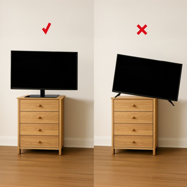 Maclean MC-450 Universal TV Stand for TV Cabinet max. 40kg, max. VESA 400x400 32-65