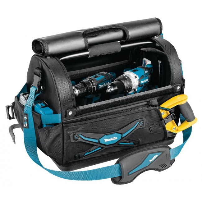 Makita Werkzeugkoffer E-05446 Black, Blue Plastic, Polyester, Steel Makita Werkzeugkoffer E-05446 Black, Blue Plastic, Polyester, Steel