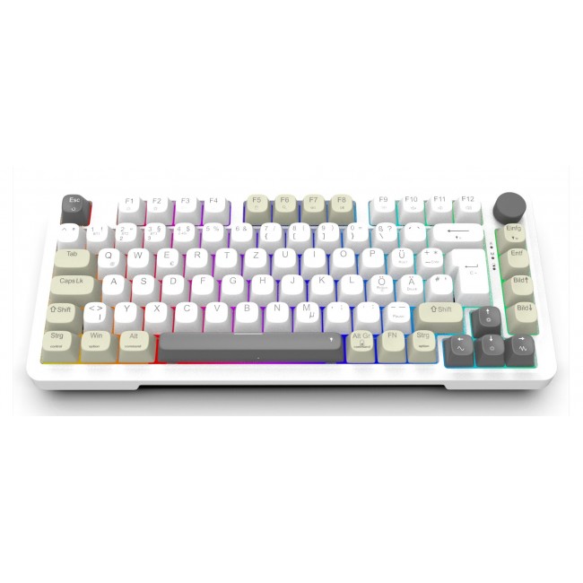 Inca IKG-455 keyboard Gaming USB + RF Wireless + Bluetooth QWERTY German White