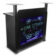 DNA Professional DJ BOOTH BK - DJ booth with illuminated RGB LED panel (black)