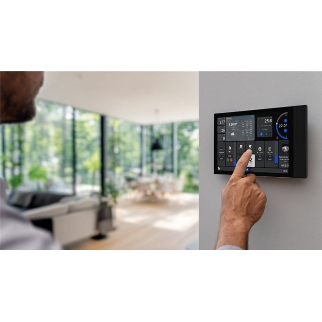 Shelly Display XL Wi-Fi Bluetooth Smart Home Control Panel, Black