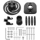 Techly Universal Ceiling Bracket for Projector, Black ICA-PM 100BK Techly Universal Ceiling Bracket for Projector, Black ICA-PM 100BK