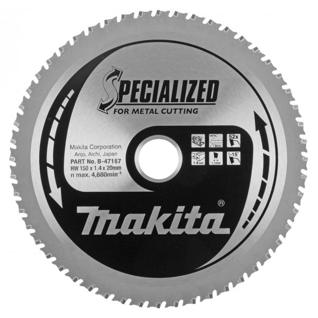Makita B-47167 circular saw blade 1 pc(s) Makita B-47167 circular saw blade 1 pc(s)