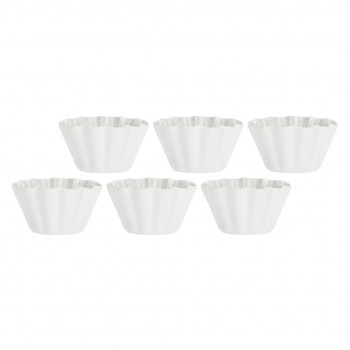 Set of 6 small Arezzo bowls - White, 9 cm