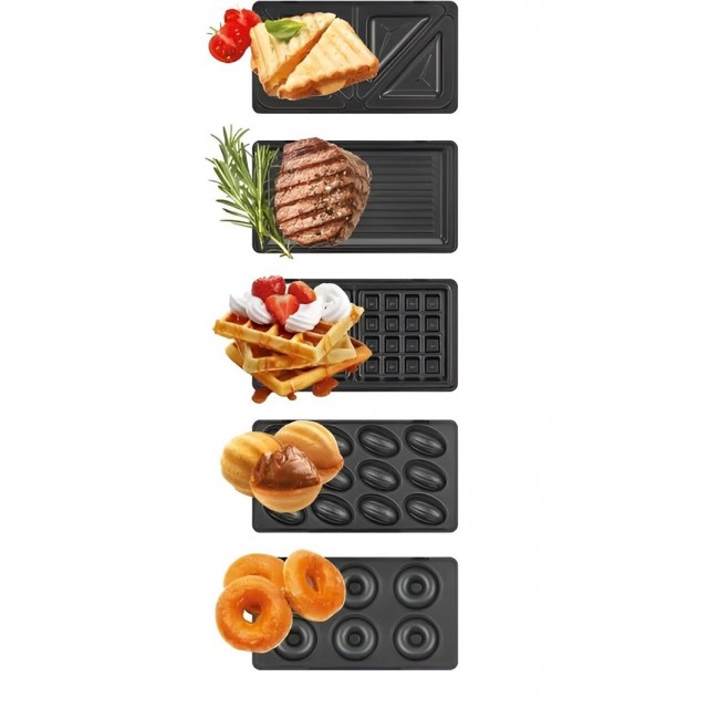 MPM MOP-54 Sandwich Toaster 5-in-1 Black MPM MOP-54 Sandwich Toaster 5-in-1 Black