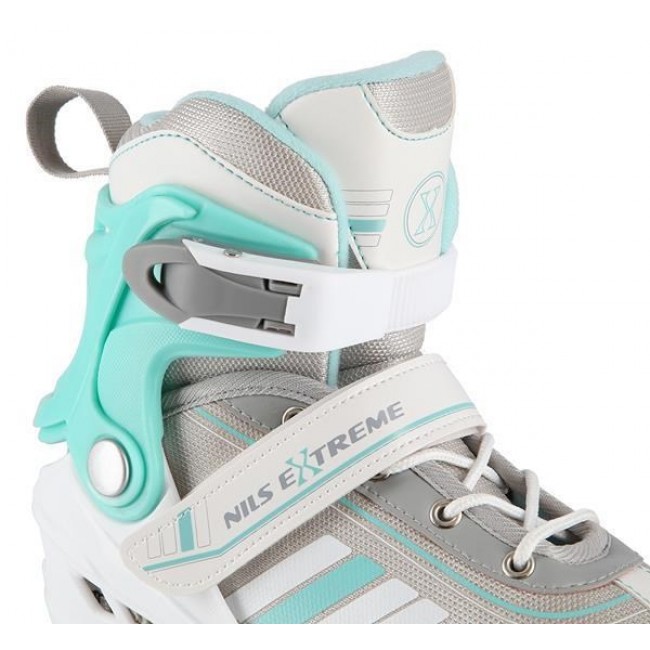NILS EXTREME NH18191 2IN1 INLINE SKATES WHITE & BLUE SIZE. S (29-33) WITH INTERCHANGEABLE HOCKEY SKATES