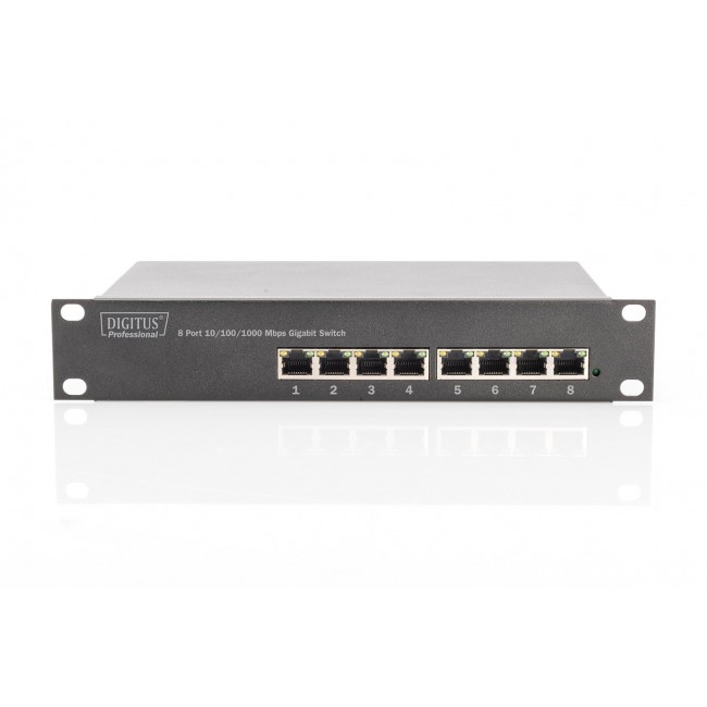 Digitus 8-Port Gigabit Switch, 10 inch, Unmanaged