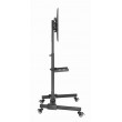 Gembird TVS-55T-01 TV floor stand with caster wheels (tilt), 32