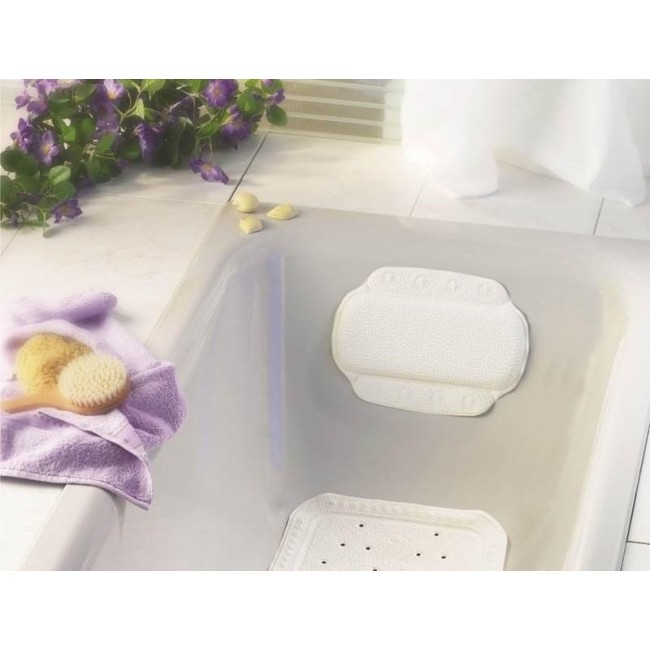 Suction cup bath cushion