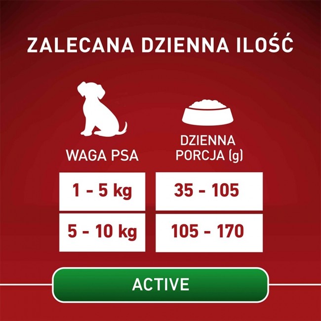 PURINA One Mini/Small Active Rich in chicken with rice - dry dog food - 800g PURINA One Mini/Small Active Rich in chicken with rice - dry dog food - 800g