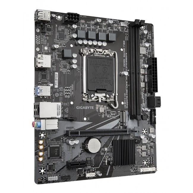 GIGABYTE H610M K V2 Motherboard - Intel Core 14th CPUs, up to 5600MHz DDR5, 1xPCIe 3.0 M.2, 1GbE LAN, USB 3.2 Gen 1 GIGABYTE H610M K V2 Motherboard - Intel Core 14th CPUs, up to 5600MHz DDR5, 1xPCIe 3.0 M.2, 1GbE LAN, USB 3.2 Gen 1