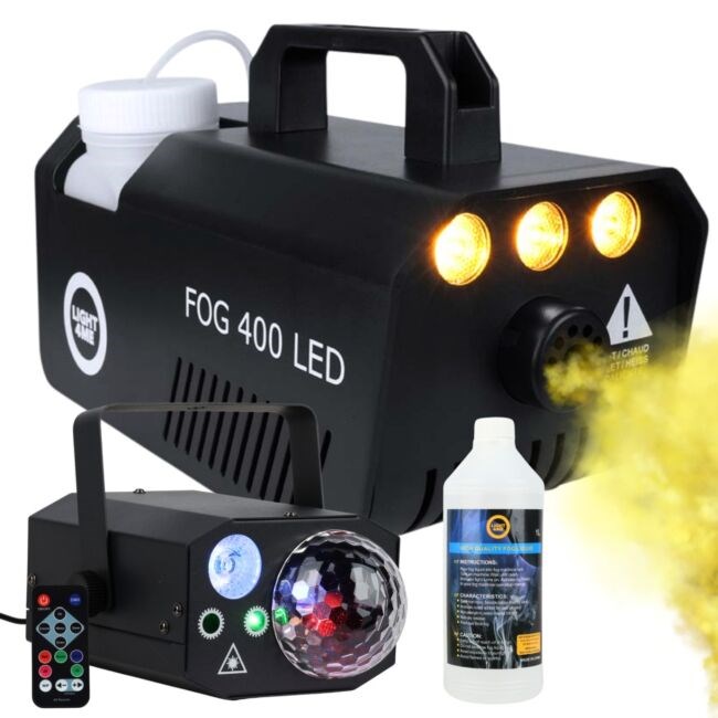 LIGHT4ME GIG Set 1 - set (smoke machine + 1 litre smoke fluid + 4-in-1 lighting effect) LIGHT4ME GIG Set 1 - set (smoke machine + 1 litre smoke fluid + 4-in-1 lighting effect)