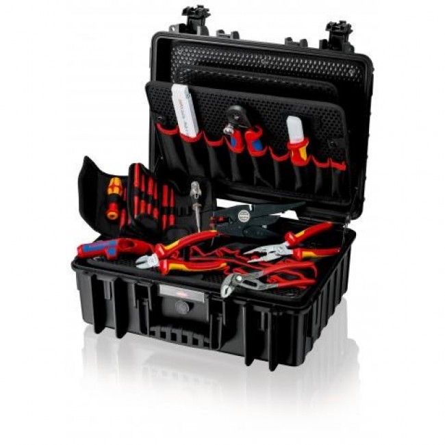 Knipex 00 21 35 tool storage case Black Aluminium, Polystyrene