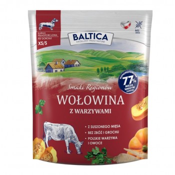 BALTICA Smaki region w Beef with vegetables Small breeds Mono - dry dog food - 1kg