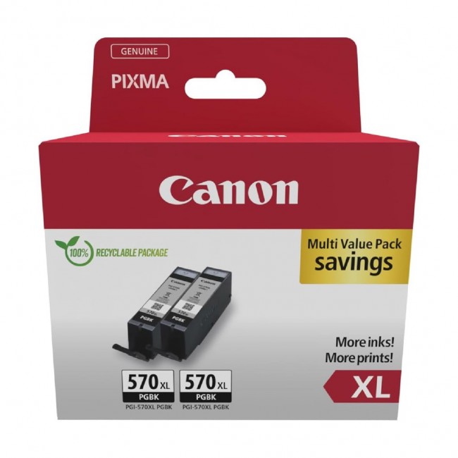 Canon 0318C010 ink cartridge 2 pc(s) Original High (XL) Yield Black