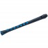 NUVO Recorder+ soprano recorder, black and blue