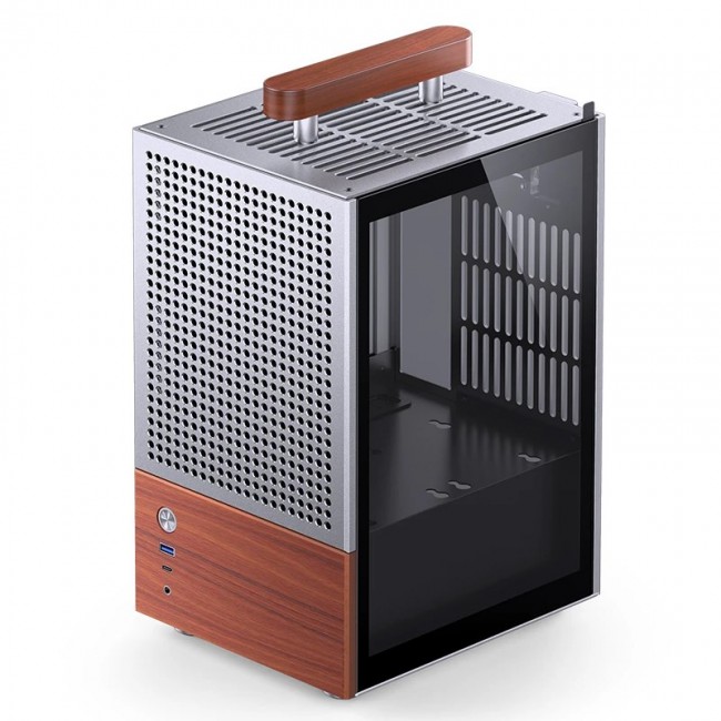 Jonsbo T6 PC Case, Mini-Tower, Mini-ITX, Glass, Wo