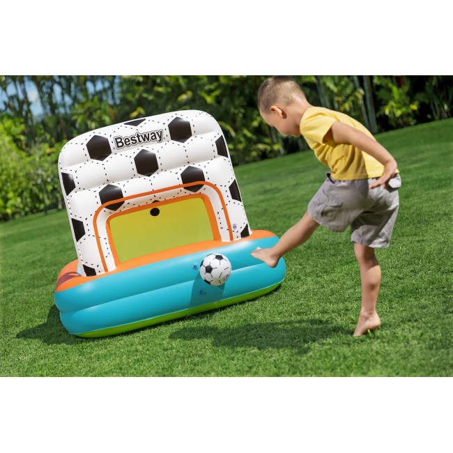 Bestway Kick N Swish 3-in-1 Multi-Use Inflatable Ball Pit with 18 Play Balls