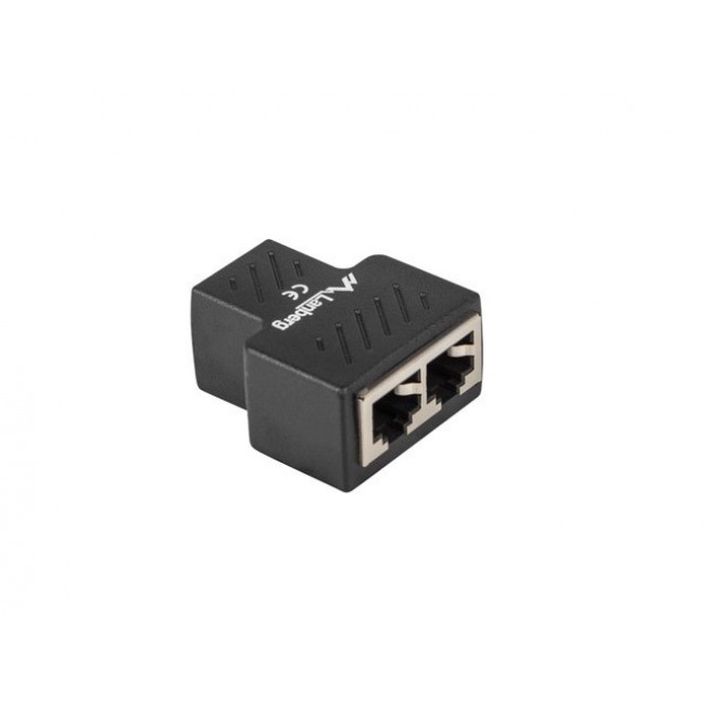 Lanberg ADS-RJ45-2RJ45-OS cable splitter/combiner Black Lanberg ADS-RJ45-2RJ45-OS cable splitter/combiner Black
