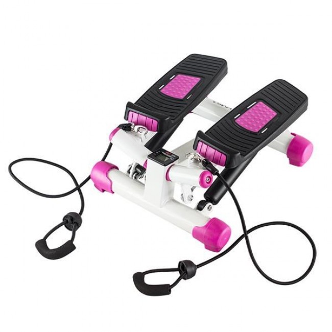 Diagonal stepper with cables white and pink HMS S3033