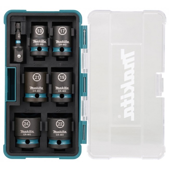 Makita E-16592 impact socket Impact socket set Black, Teal