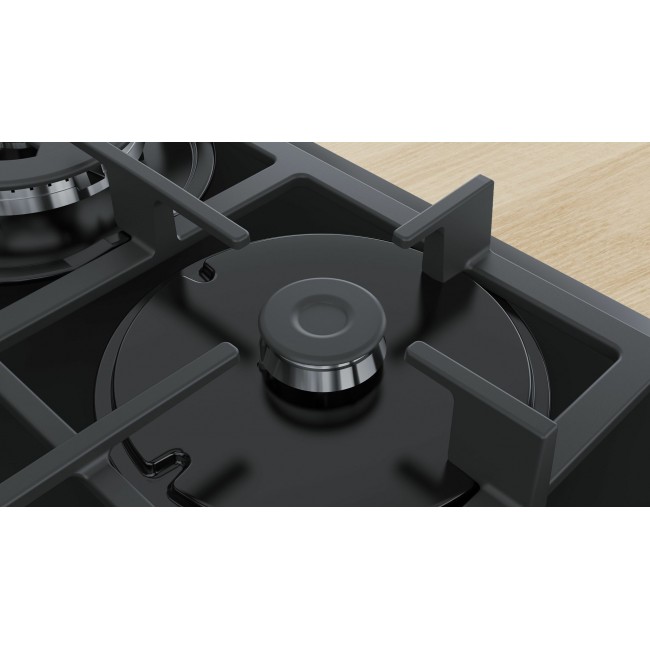 Bosch Serie 4 PNP6B6B90 hob Black Built-in 60 cm Gas 4 zone(s) Bosch Serie 4 PNP6B6B90 hob Black Built-in 60 cm Gas 4 zone(s)