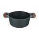 Resto Kitchenware Ran 2.4 L Round Black, Wood Resto Kitchenware Ran 2.4 L Round Black, Wood