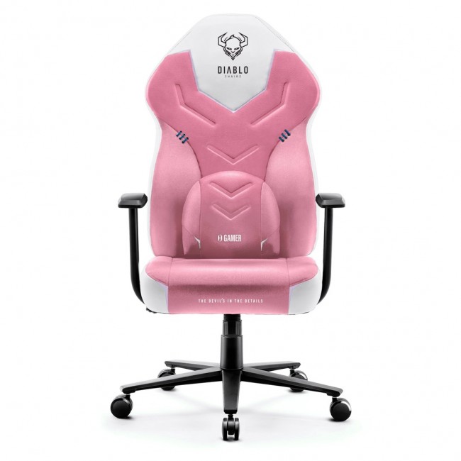 DIABLO X-GAMER gaming chair pink and white DIABLO X-GAMER gaming chair pink and white