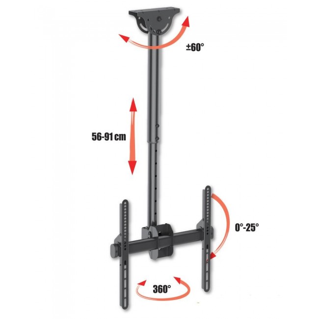 LED/LCD TV Ceiling Mount 32-55 inch 50kg 560-910 mm LED/LCD TV Ceiling Mount 32-55 inch 50kg 560-910 mm