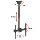LED/LCD TV Ceiling Mount 32-55 inch 50kg 560-910 mm LED/LCD TV Ceiling Mount 32-55 inch 50kg 560-910 mm