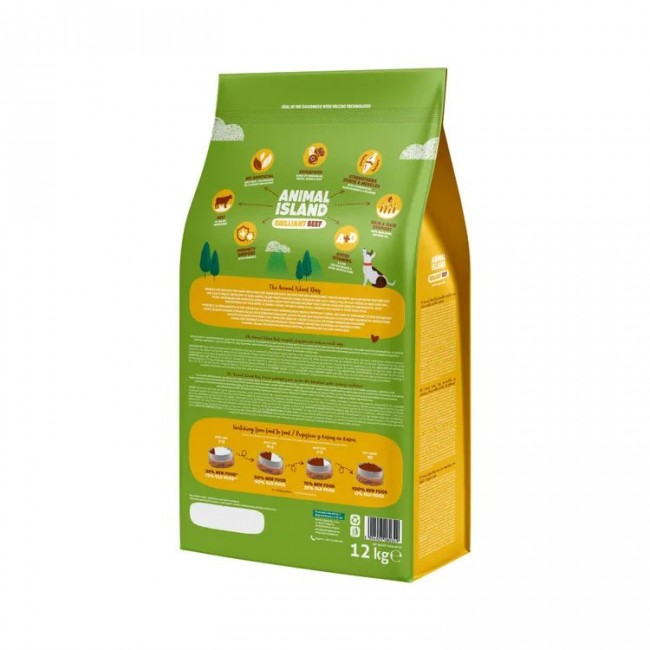 ANIMAL ISLAND Brilliant beef - dry dog food - 12kg