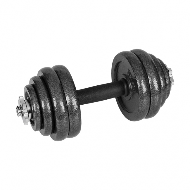 REBEL ACTIVE Adjustable dumbbells in a case 30 kg with a bar